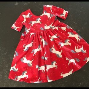 Hanna Andersson size 4 Unicorn Skater Dress